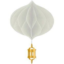 Eid Mubarak Honeycomb 3 stk. /Guld Mix