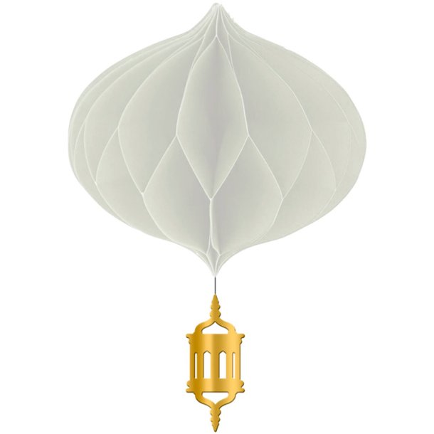 Eid Mubarak Honeycomb 3 stk. /Guld Mix