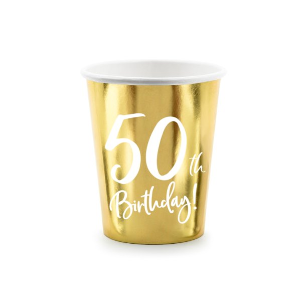 Papkrus "50th Birthday" /6 Stk. 