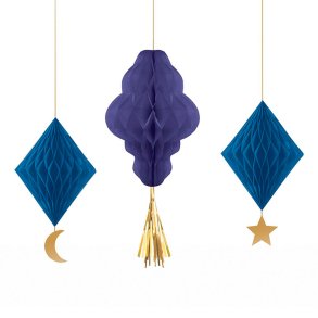 Eid Mubarak Honeycomb 3 Stk./Bl Mix