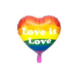 Folieballon Regnbue "Love is Love" 35 cm.