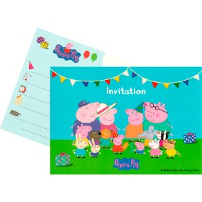 Gurli Gris Indbydelser/ 8 stk. 