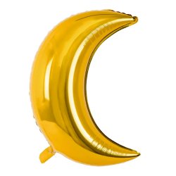 Halvmne Folieballon 60 cm/ Guld