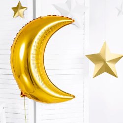 Halvmne Folieballon 60 cm/ Guld