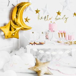 Halvmne Folieballon 60 cm/ Guld