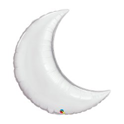 Halvmne Folieballon 89 cm/ Slv