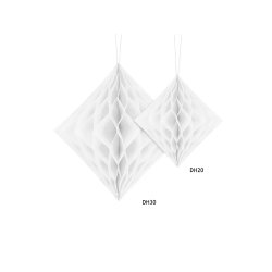 Honeycomb / Papir Diamant Hvid
