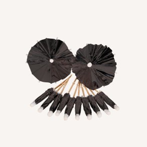 Paraplypinde Sort  / 12 stk.