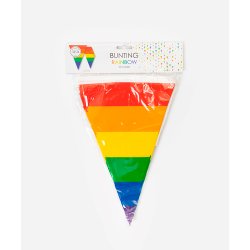 Vimpelbanner Regnbue 10 m.